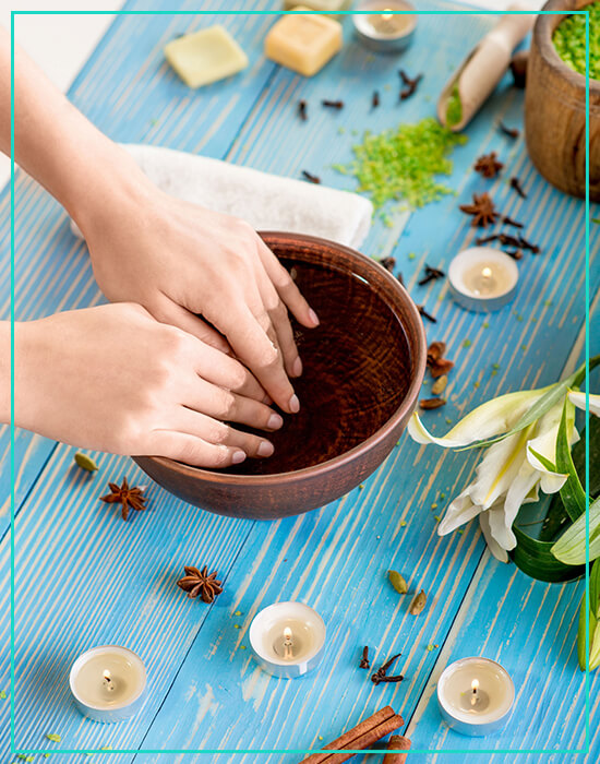 Elegant nail art design at Pandora Nails Roswell GA